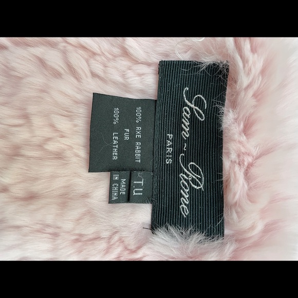 BOHO Fur poncho with leather fringes - Picture 8 of 8